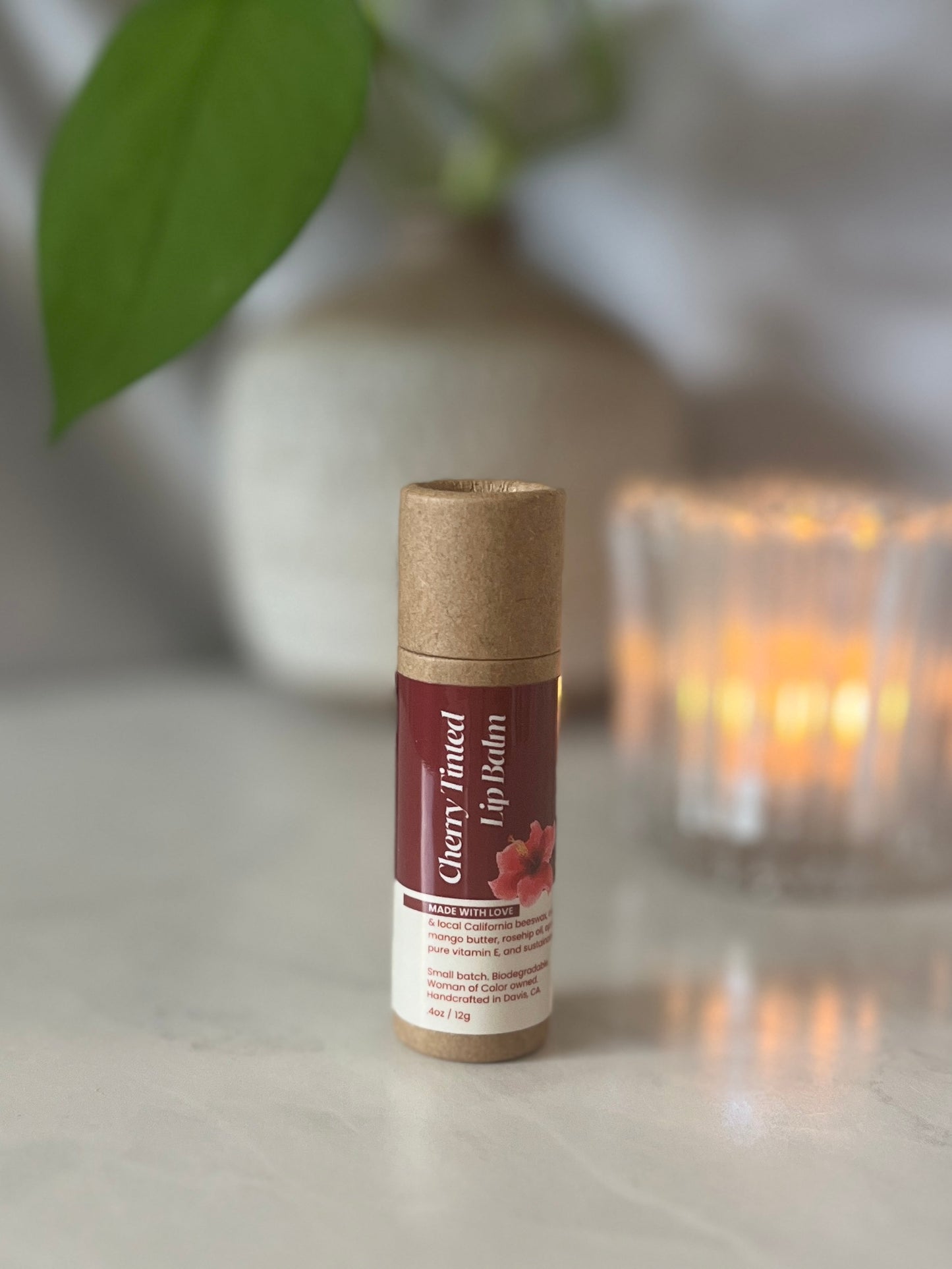 Cherry Tinted BB Lip Balm | Natural & Hand-Poured | loveBB