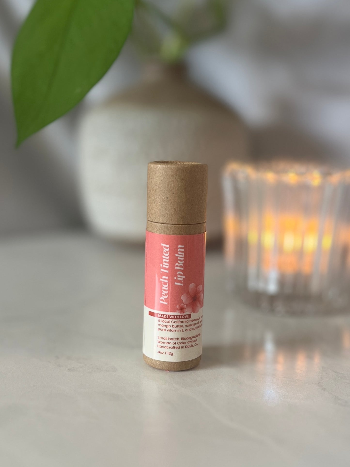 Peach Tinted BB Lip Balm | Natural & Hand-Poured | loveBB
