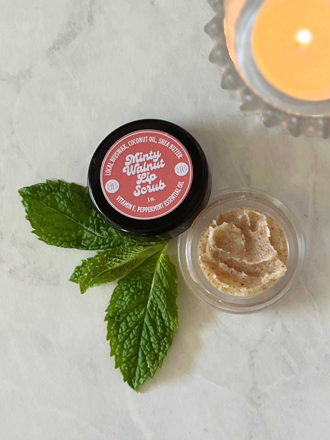 Minty Walnut Lip Scrub | Exfoliating & Hydrating | loveBB