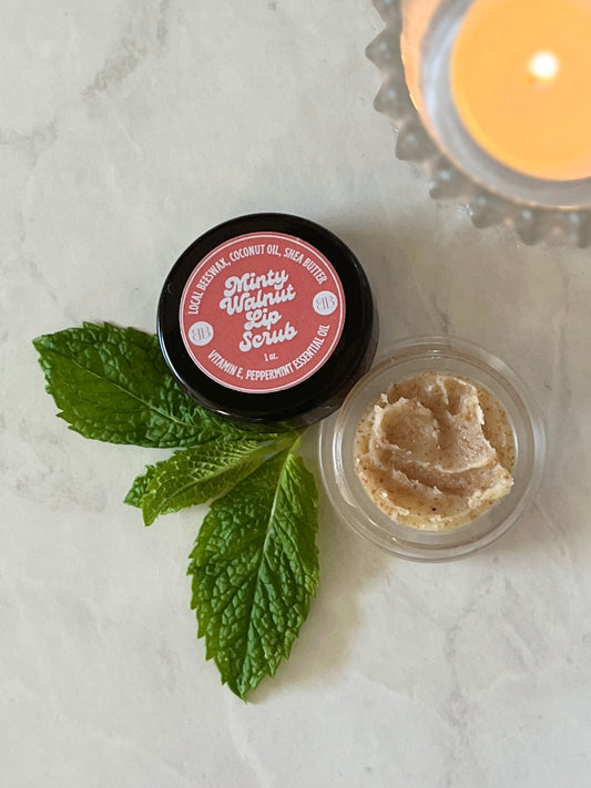 Minty Walnut Lip Scrub | Exfoliating & Hydrating | loveBB