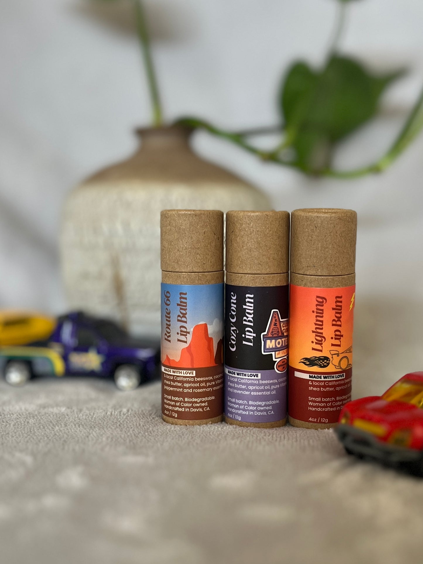 Pixar Cars-Inspired BB Lip Balms | Lavender, Honey & Peppermint | loveBB